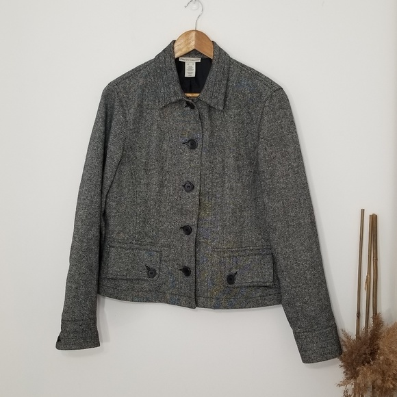 Jones New York Jackets & Blazers - Jones New York Sport | Gray Blazer Wool Jacket Med